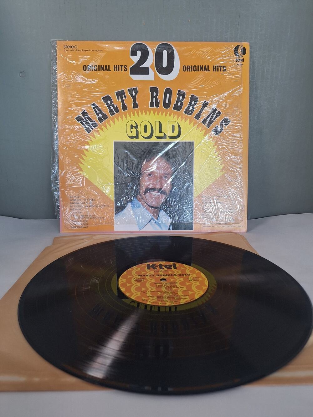 Marty Robbins Gold 20 Greatest Hits K-Tel Vinyl LP VG+ Shrink 1975 Country